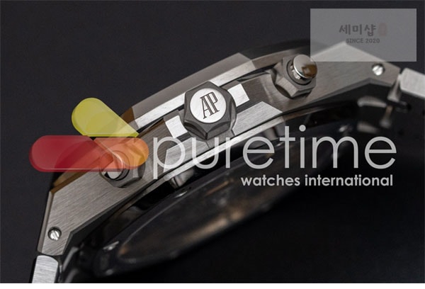 Audemars Piguet APS공장 오데마피게 로얄오크 크로노그래프 스틸 블루다이얼 브레이슬릿 Royal Oak Chrono 26240 SS APSF 1_1 Best Edition Blue Dial on SS Bracelet SA4401 Super Clone 시계 6번 이미지