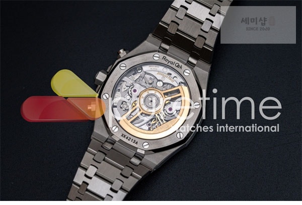 Audemars Piguet APS공장 오데마피게 로얄오크 크로노그래프 스틸 블루다이얼 브레이슬릿 Royal Oak Chrono 26240 SS APSF 1_1 Best Edition Blue Dial on SS Bracelet SA4401 Super Clone 시계 10번 이미지