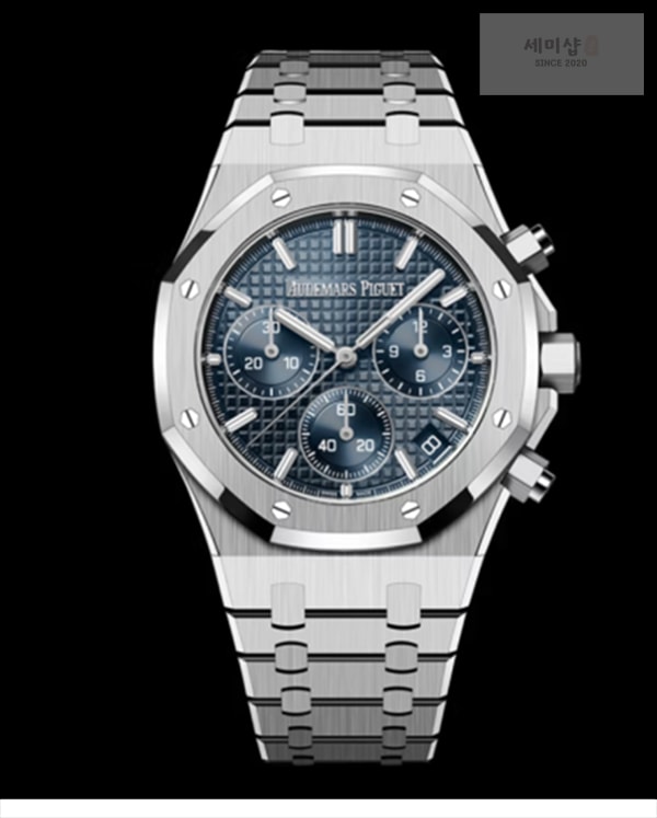 Audemars Piguet APS공장 오데마피게 로얄오크 크로노그래프 스틸 블루다이얼 브레이슬릿 Royal Oak Chrono 26240 SS APSF 1_1 Best Edition Blue Dial on SS Bracelet SA4401 Super Clone 시계 4번 이미지