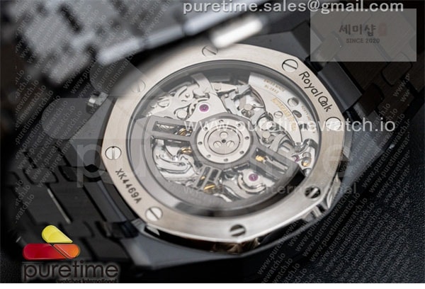 Audemars Piguet APS공장 오데마피게 로얄오크 크로노그래프 풀세라믹 블랙다이얼 브레이슬릿 Royal Oak Chrono 26240 Black Ceramic APSF 1_1 Best Edition on Ceramic Bracelet SA4401 Super Clone 시계 16번 이미지