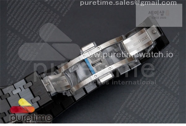 Audemars Piguet APS공장 오데마피게 로얄오크 크로노그래프 풀세라믹 블랙다이얼 브레이슬릿 Royal Oak Chrono 26240 Black Ceramic APSF 1_1 Best Edition on Ceramic Bracelet SA4401 Super Clone 시계 8번 이미지