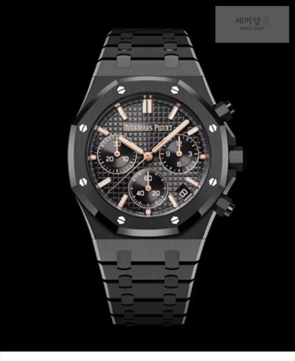 Audemars Piguet APS공장 오데마피게 로얄오크 크로노그래프 풀세라믹 블랙다이얼 브레이슬릿 Royal Oak Chrono 26240 Black Ceramic APSF 1_1 Best Edition on Ceramic Bracelet SA4401 Super Clone 시계 9번 이미지