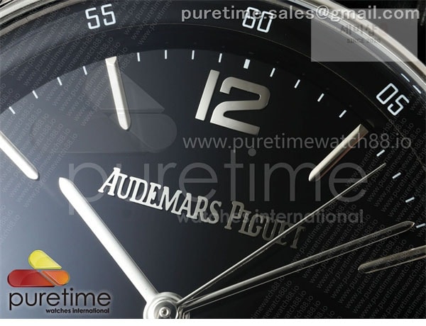 Audemars Piguet APS공장 오데마피게 로얄오크 15210 CODE 11.59 스틸 블랙다이얼 가죽스트랩 Code 11.59 SS 15210 APSF 1_1 Best Edition Black Dial on Black Leather Strap SA4302 Super Clone 시계 27번 이미지