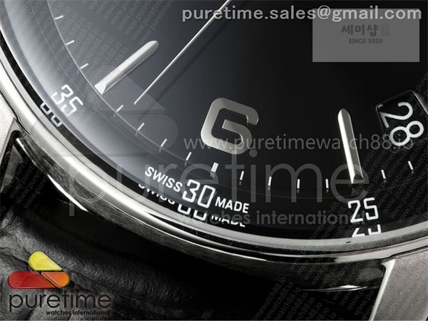 Audemars Piguet APS공장 오데마피게 로얄오크 15210 CODE 11.59 스틸 블랙다이얼 가죽스트랩 Code 11.59 SS 15210 APSF 1_1 Best Edition Black Dial on Black Leather Strap SA4302 Super Clone 시계 3번 이미지