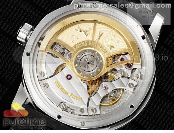 Audemars Piguet APS공장 오데마피게 로얄오크 15210 CODE 11.59 스틸 블랙다이얼 가죽스트랩 Code 11.59 SS 15210 APSF 1_1 Best Edition Black Dial on Black Leather Strap SA4302 Super Clone 시계 10번 이미지