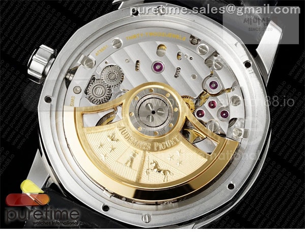 Audemars Piguet APS공장 오데마피게 로얄오크 15210 CODE 11.59 스틸 블랙다이얼 가죽스트랩 Code 11.59 SS 15210 APSF 1_1 Best Edition Black Dial on Black Leather Strap SA4302 Super Clone 시계 11번 이미지