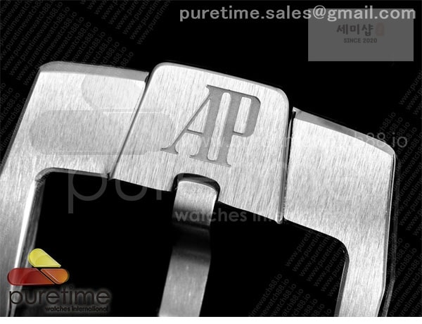Audemars Piguet APS공장 오데마피게 로얄오크 15210 CODE 11.59 스틸 블랙다이얼 가죽스트랩 Code 11.59 SS 15210 APSF 1_1 Best Edition Black Dial on Black Leather Strap SA4302 Super Clone 시계 22번 이미지