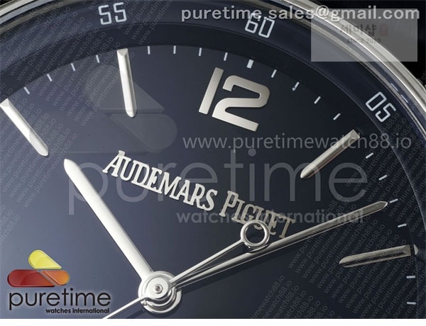 Audemars Piguet APS공장 오데마피게 로얄오크 15210 CODE 11.59 스틸 블루다이얼 블루가죽스트랩 Code 11.59 SS 15210 APSF 1_1 Best Edition Blue Dial on Blue Leather Strap SA4302 Super Clone 시계 2번 이미지