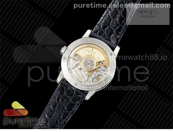 Audemars Piguet APS공장 오데마피게 로얄오크 15210 CODE 11.59 스틸 블루다이얼 블루가죽스트랩 Code 11.59 SS 15210 APSF 1_1 Best Edition Blue Dial on Blue Leather Strap SA4302 Super Clone 시계 6번 이미지