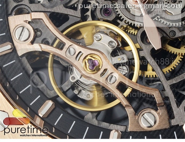 Audemars Piguet THB공장 오데마피게 로얄오크 41 오픈워크 15407 로즈골드금통 스켈레톤다이얼 브레이슬릿 Royal Oak 41mm Openworked 15407 RG THBF 1_1 Best Edition on RG Bracelet SA3132 V2 시계 5번 이미지