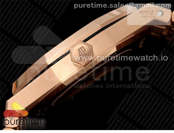 Audemars Piguet THB공장 오데마피게 로얄오크 41 오픈워크 15407 로즈골드금통 스켈레톤다이얼 브레이슬릿 Royal Oak 41mm Openworked 15407 RG THBF 1_1 Best Edition on RG Bracelet SA3132 V2 시계 29번 이미지