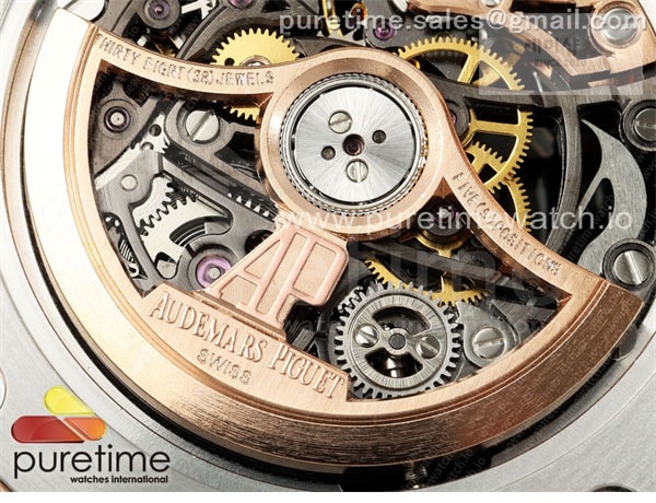 Audemars Piguet THB공장 오데마피게 로얄오크 41 오픈워크 15407 로즈골드금통 스켈레톤다이얼 브레이슬릿 Royal Oak 41mm Openworked 15407 RG THBF 1_1 Best Edition on RG Bracelet SA3132 V2 시계 14번 이미지
