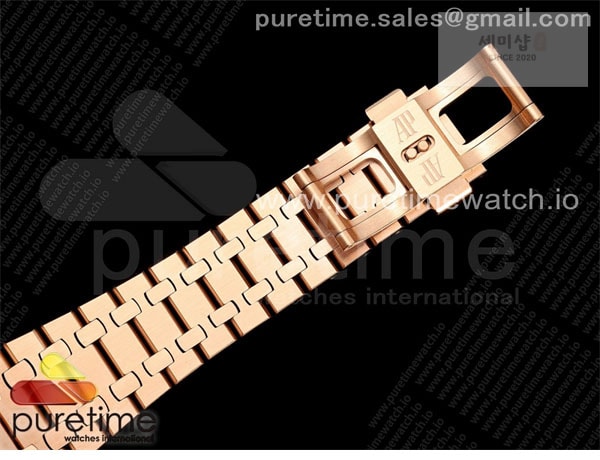 Audemars Piguet THB공장 오데마피게 로얄오크 41 오픈워크 15407 로즈골드금통 스켈레톤다이얼 브레이슬릿 Royal Oak 41mm Openworked 15407 RG THBF 1_1 Best Edition on RG Bracelet SA3132 V2 시계 24번 이미지