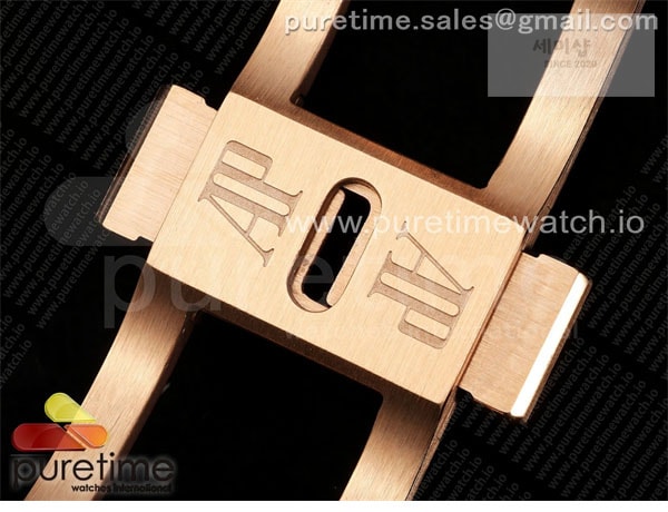 Audemars Piguet THB공장 오데마피게 로얄오크 41 오픈워크 15407 로즈골드금통 스켈레톤다이얼 브레이슬릿 Royal Oak 41mm Openworked 15407 RG THBF 1_1 Best Edition on RG Bracelet SA3132 V2 시계 36번 이미지