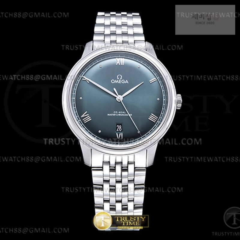 Omega VS공장 오메가 드 빌 스틸 블랙다이얼 브레이슬릿 De Ville Prestige 40mm SS_SS Black VSF A8800 시계 1번 이미지
