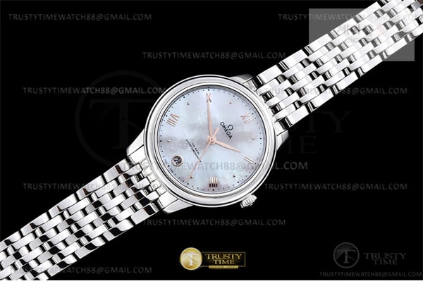 Omega VS공장 오메가 드 빌 스틸 화이트자개다이얼 로즈골드인덱스 브레이슬릿 De Ville Prestige 34mm SS_SS M-Wht_RG VSF A8800 시계 3번 이미지