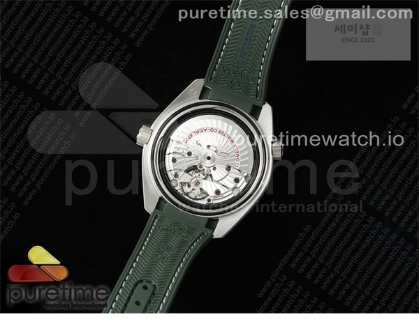 Omega VS공장 오메가 씨마스터 플래닛오션 600M 그린베젤 그린러버스트랩 Planet Ocean 43.5mm SS VSF 1_1 Best Edition Green Bezel White Dial on Green Rubber Strap A8900 Super Clone 시계 32번 이미지