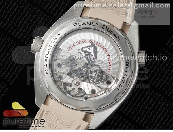 Omega VS공장 오메가 씨마스터 플래닛오션 600M 샌드다이얼 브라운베젤 샌드러버스트랩 Planet Ocean 43.5mm SS VSF 1_1 Best Edition Brown Bezel Sand Dial on Sand Rubber Strap A8900 Super Clone 시계 6번 이미지