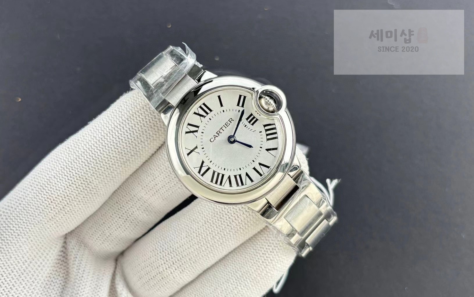 카르티에 까르띠에 발롱 블루 워치 28mm / 33mm 쿼츠 스틸 WSBB0073 시계 4번 이미지
