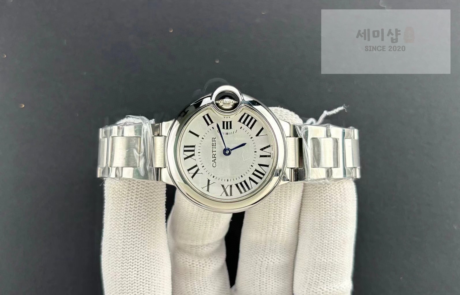 카르티에 까르띠에 발롱 블루 워치 28mm / 33mm 쿼츠 스틸 WSBB0073 시계 5번 이미지