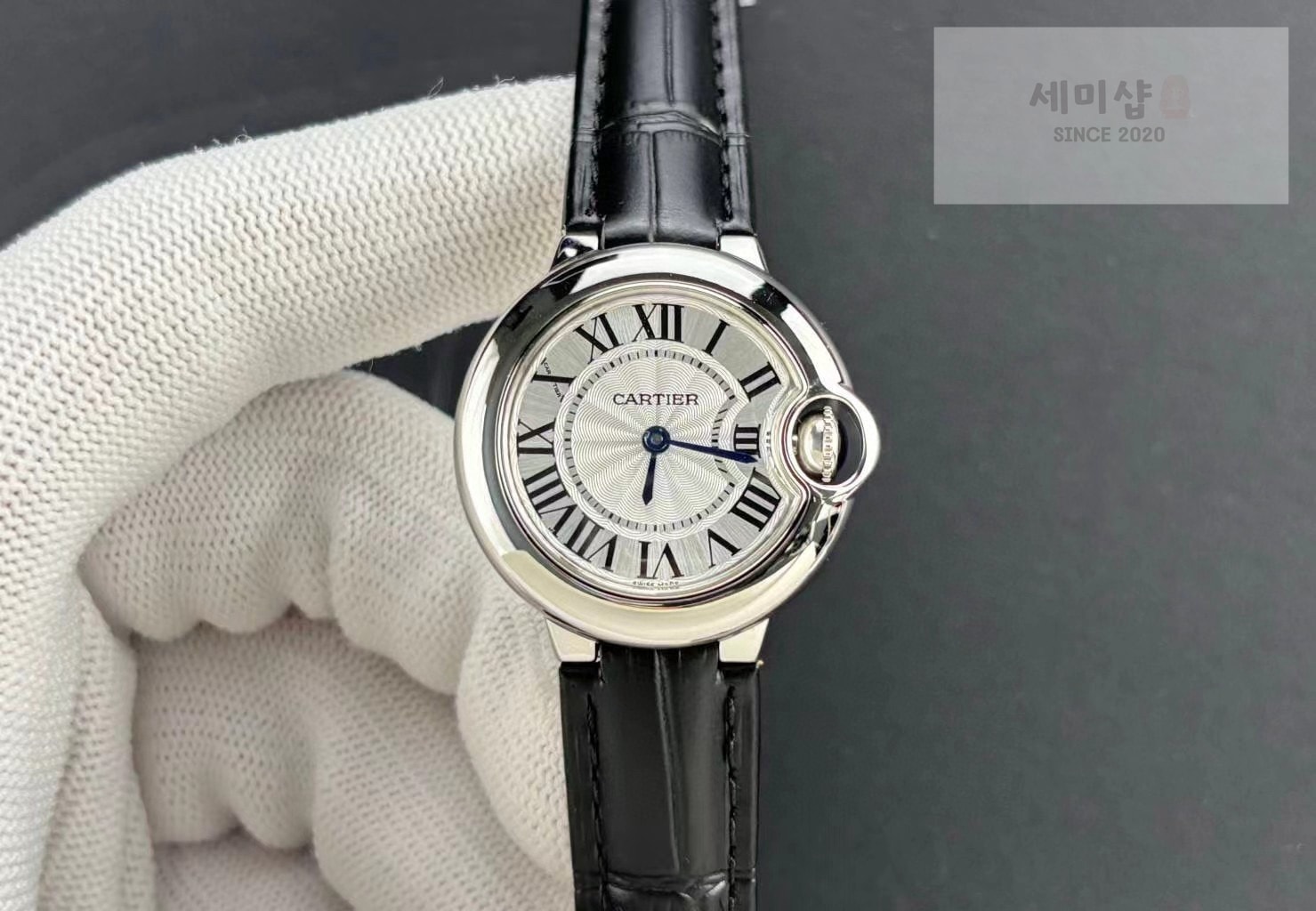 카르티에 까르띠에 발롱 블루 워치 28mm / 33mm 쿼츠 WSBB0034 블랙 밴드 시계 4번 이미지