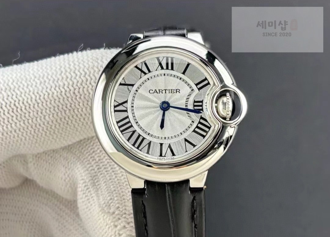 카르티에 까르띠에 발롱 블루 워치 28mm / 33mm 쿼츠 WSBB0034 블랙 밴드 시계 18번 이미지