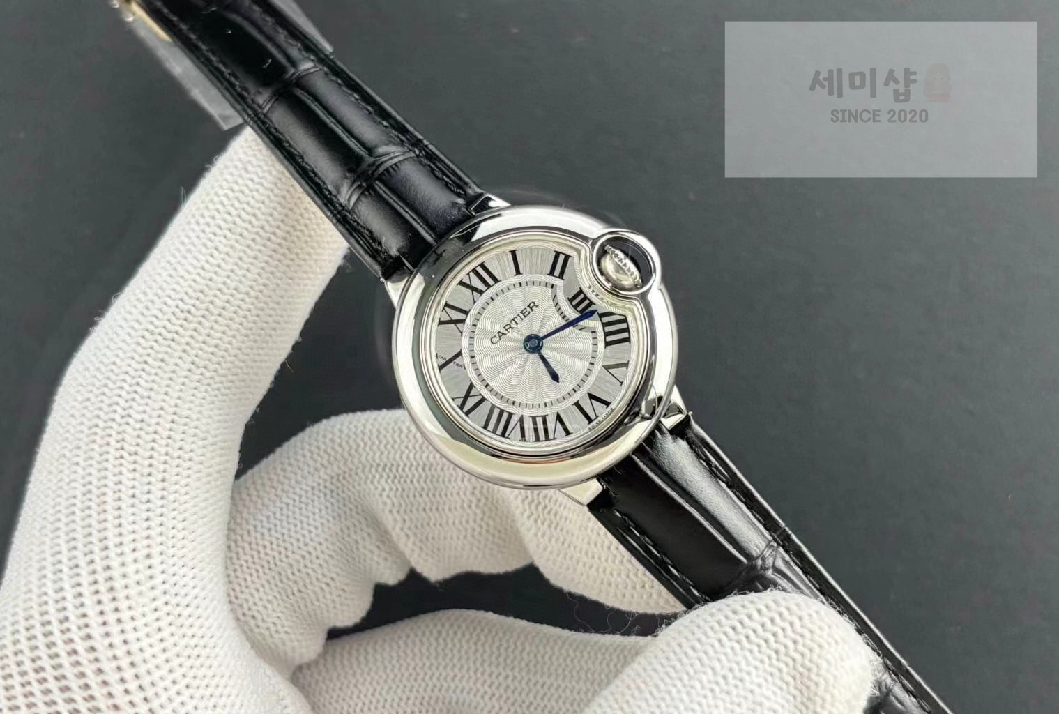카르티에 까르띠에 발롱 블루 워치 28mm / 33mm 쿼츠 WSBB0034 블랙 밴드 시계 5번 이미지