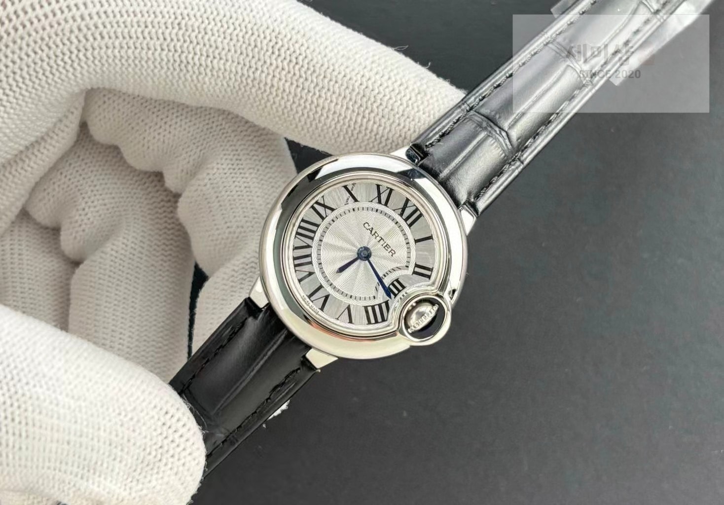 카르티에 까르띠에 발롱 블루 워치 28mm / 33mm 쿼츠 WSBB0034 블랙 밴드 시계 3번 이미지