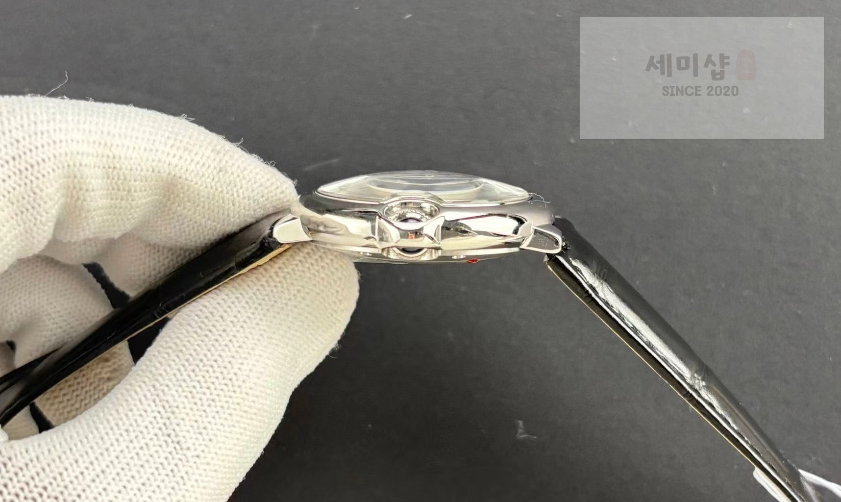카르티에 까르띠에 발롱 블루 워치 33mm 오토메틱 블랙 밴드 WSBB0030 시계 4번 이미지