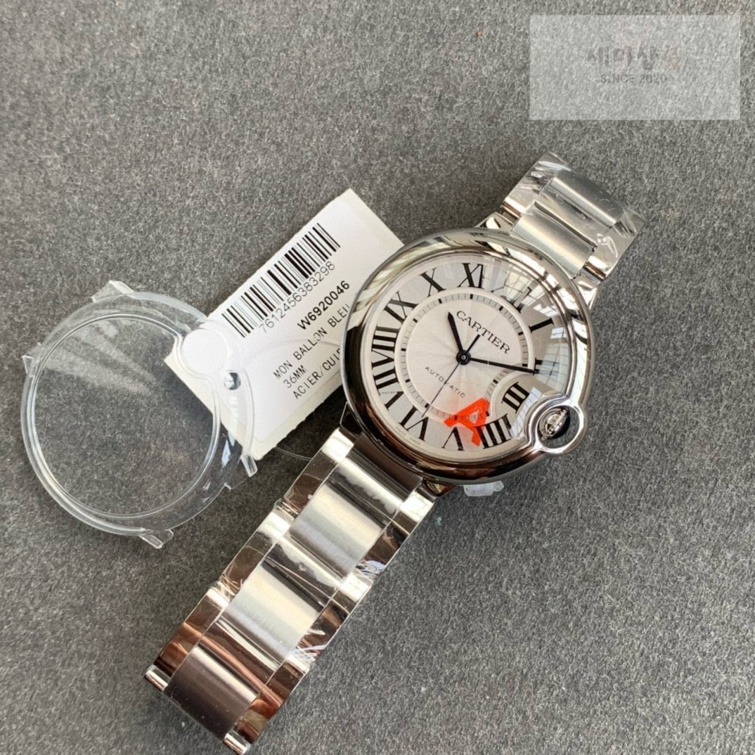 카르티에 까르띠에 발롱 블루 워치 33mm / 36mm 오토메틱 스틸 WSBB0048 시계 12번 이미지