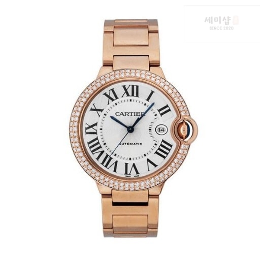 카르티에 까르띠에 발롱 블루 워치 40mm 오토메틱 로즈 골드 다이아 베젤 WE9008Z3 시계 2번 이미지
