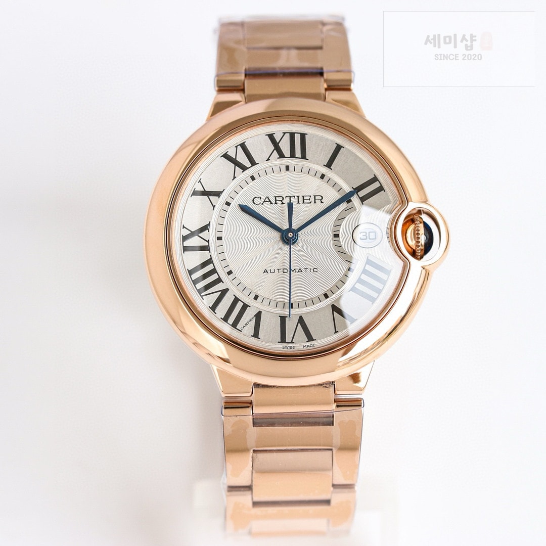 카르티에 까르띠에 발롱 블루 워치 40mm 오토메틱 로즈 골드 WGBB0039 시계 9번 이미지