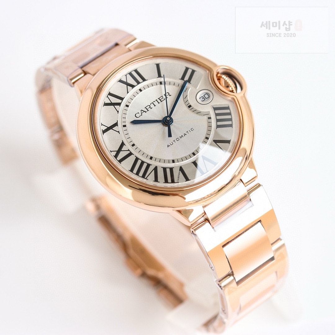 카르티에 까르띠에 발롱 블루 워치 40mm 오토메틱 로즈 골드 WGBB0039 시계 3번 이미지