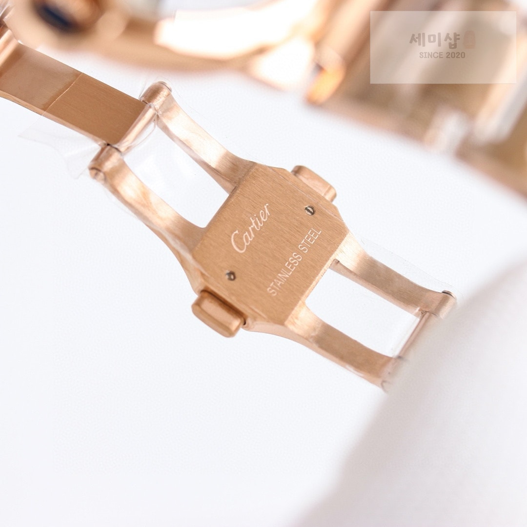 카르티에 까르띠에 발롱 블루 워치 40mm 오토메틱 로즈 골드 WGBB0039 시계 4번 이미지