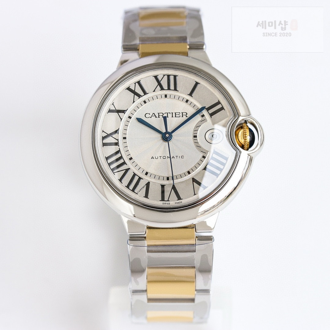 카르티에 까르띠에 발롱 블루 워치 40mm 오토메틱 콤비 W2BB0022 시계 6번 이미지