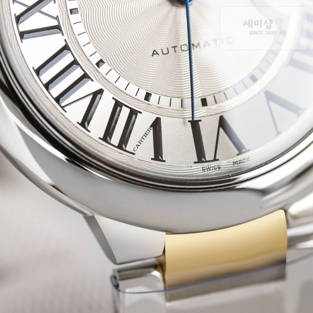 카르티에 까르띠에 발롱 블루 워치 40mm 오토메틱 콤비 W2BB0022 시계 4번 이미지