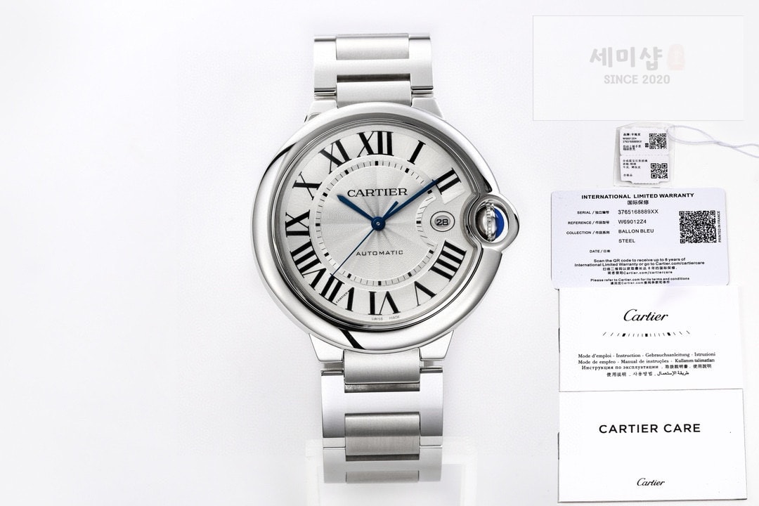 카르티에 까르띠에 발롱 블루 워치 42mm 오토메틱 스틸 WSBB0049 시계 4번 이미지
