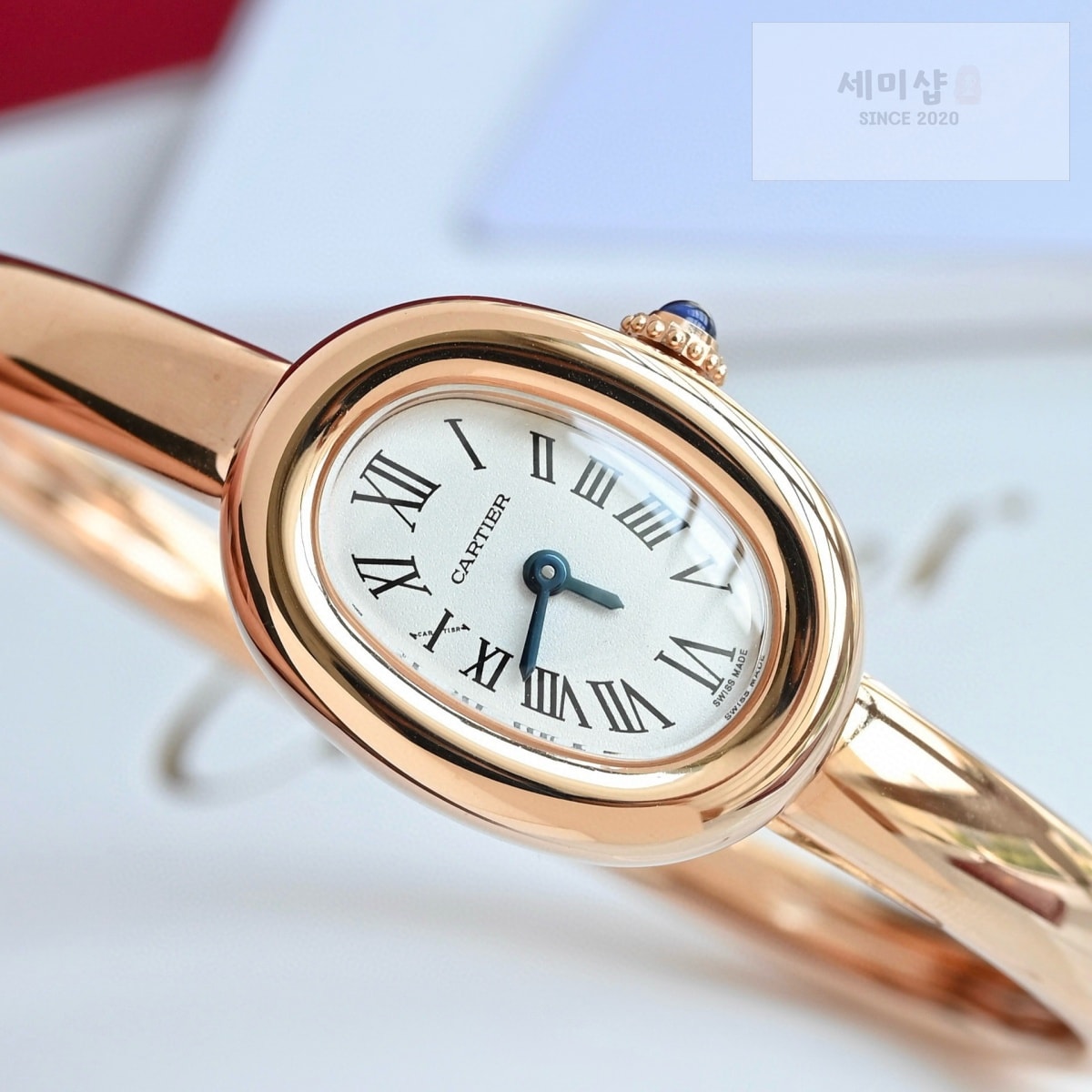 카르티에 까르띠에 베누아 여성 미니 워치 18K 로즈 골드 WGBA0048 시계 11번 이미지