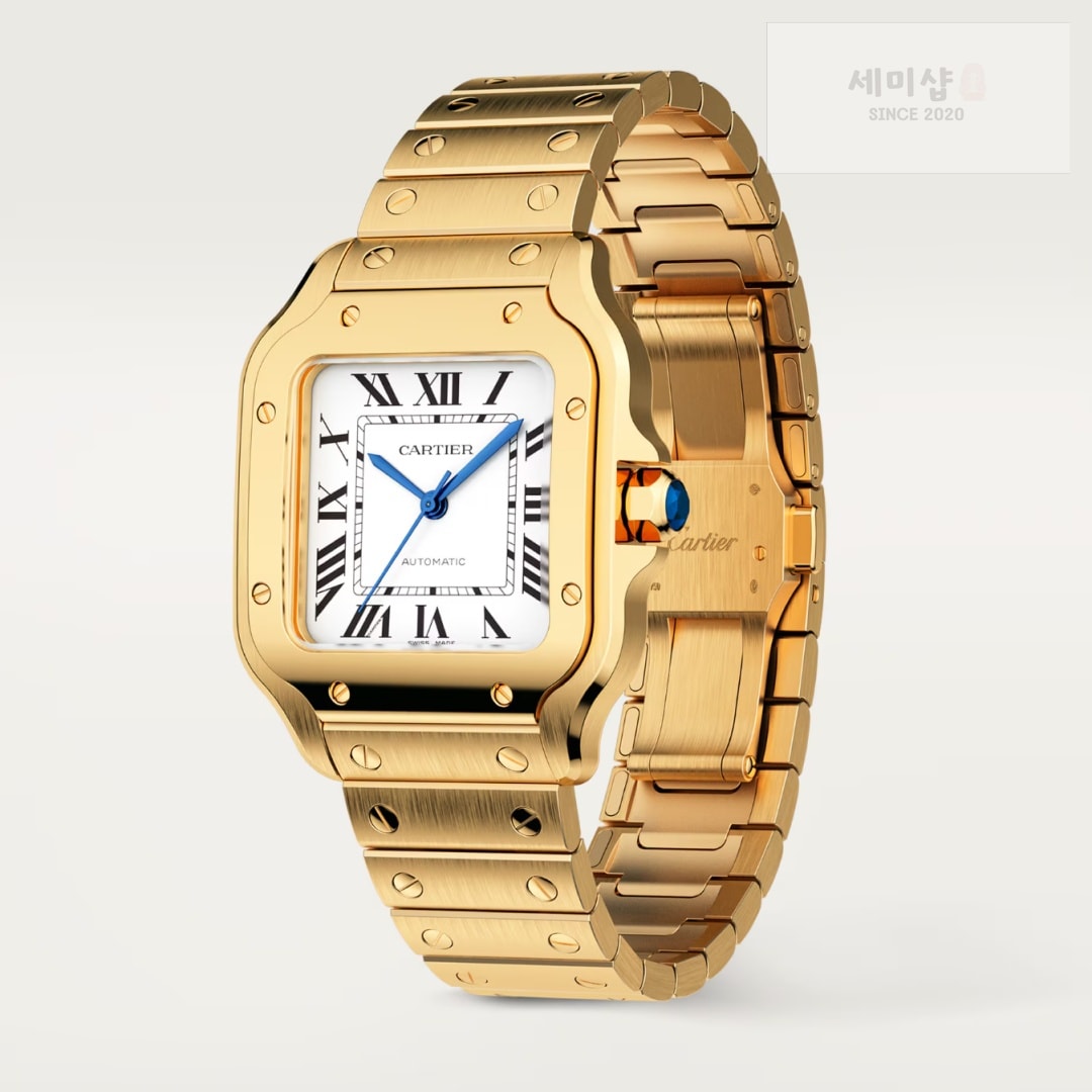 카르티에 카르티에 Santos de 카르티에 Men Automatic Gold WGSA0030 시계 8번 이미지