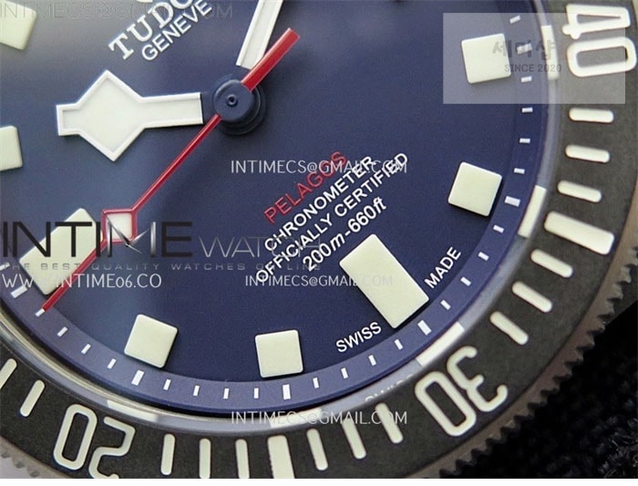 Tudor M+공장 튜더 펠라고스 블루다이얼 블랙베젤 나일론스트랩 Pelagos M25707KN_24-0001 Carbon M+F 1_1 V4 Best Edition Blue dial Black Bezel on Nylon Strap Miyota 8N-24 시계 5번 이미지