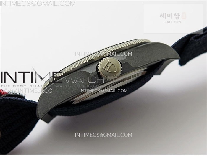 Tudor M+공장 튜더 펠라고스 블루다이얼 블랙베젤 나일론스트랩 Pelagos M25707KN_24-0001 Carbon M+F 1_1 V4 Best Edition Blue dial Black Bezel on Nylon Strap Miyota 8N-24 시계 9번 이미지