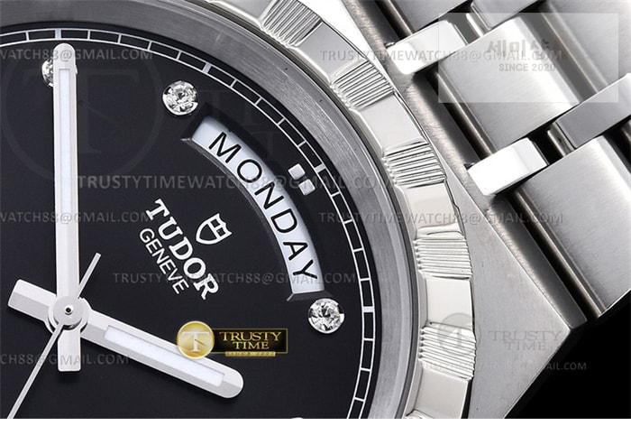 Tudor V7공장 튜더 로얄 28600 스틸 블랙다이얼 8p인덱스 브레이슬릿 Tudor Royal 28600 41mm SS_SS Blk_Dia V7F A2836 시계 4번 이미지