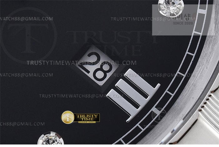 Tudor V7공장 튜더 로얄 28600 스틸 블랙다이얼 8p인덱스 브레이슬릿 Tudor Royal 28600 41mm SS_SS Blk_Dia V7F A2836 시계 7번 이미지