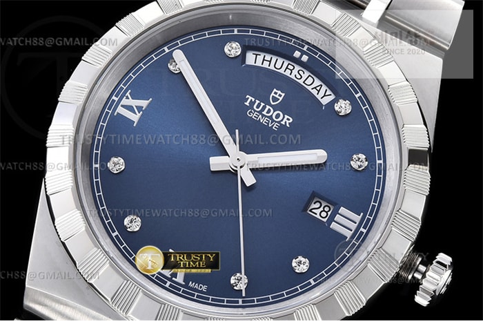 Tudor V7공장 튜더 로얄 28600 스틸 블루다이얼 8p인덱스 브레이슬릿 Tudor Royal 28600 41mm SS_SS Blue_Dia V7F A2836 시계 2번 이미지