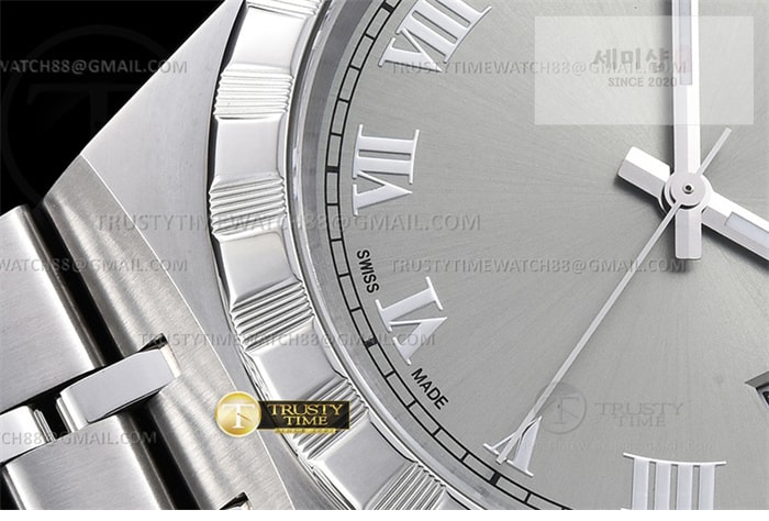 Tudor V7공장 튜더 로얄 28600 스틸 실버다이얼 로만인덱스 브레이슬릿 Tudor Royal 28600 41mm SS_SS Silv_Rmn V7F A2836 시계 6번 이미지