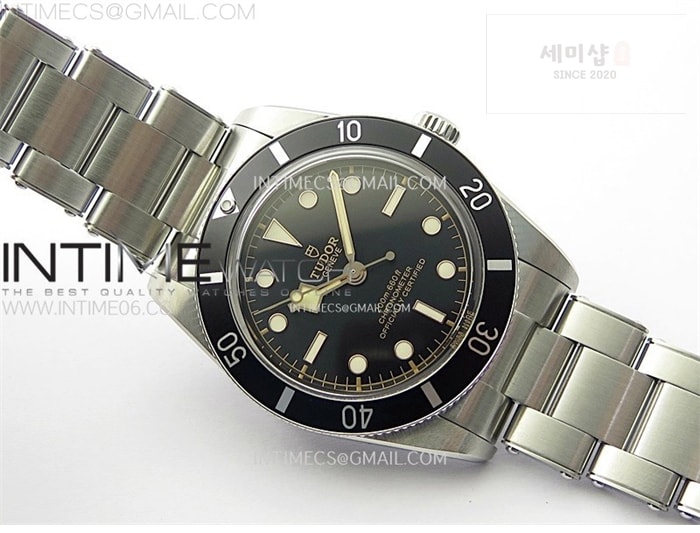 Tudor ZF공장 튜더 블랙베이54 스틸 블랙베젤 블랙다이얼 브레이슬릿 37mm Heritage Black Bay M79000N 37mm SS ZF 1_1 Best Edition Black Dial Black Bezel on SS Bracelet A2824 시계 1번 이미지