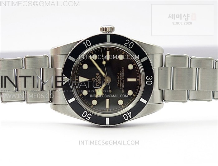 Tudor ZF공장 튜더 블랙베이54 스틸 블랙베젤 블랙다이얼 브레이슬릿 37mm Heritage Black Bay M79000N 37mm SS ZF 1_1 Best Edition Black Dial Black Bezel on SS Bracelet A2824 시계 2번 이미지