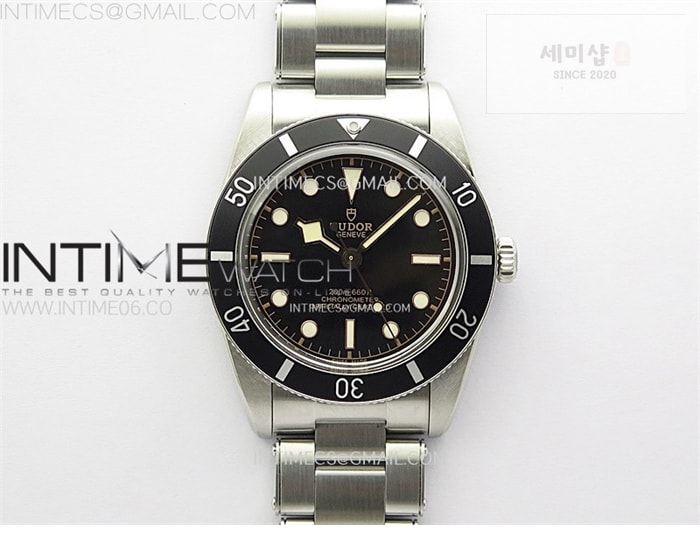 Tudor ZF공장 튜더 블랙베이54 스틸 블랙베젤 블랙다이얼 브레이슬릿 37mm Heritage Black Bay M79000N 37mm SS ZF 1_1 Best Edition Black Dial Black Bezel on SS Bracelet A2824 시계 26번 이미지