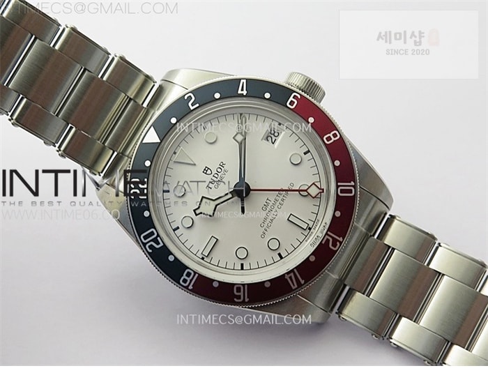 Tudor ZF공장 튜더 블랙베이 41 gmt 바젤월드 펩시 화이트다이얼 브레이슬릿 Black Bay M79830RB-0010 GMT Baselworld Pepsi Bezel ZF 1_1 Best Edition White Dial on SS Bracelet A2836 시계 18번 이미지