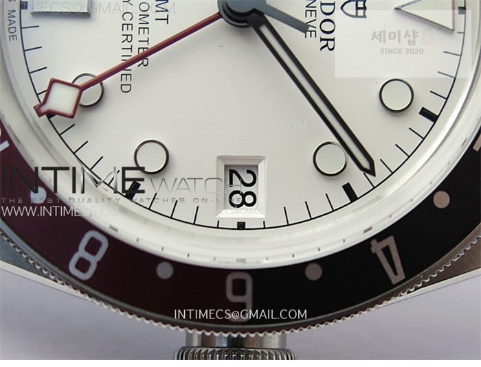 Tudor ZF공장 튜더 블랙베이 41 gmt 바젤월드 펩시 화이트다이얼 브레이슬릿 Black Bay M79830RB-0010 GMT Baselworld Pepsi Bezel ZF 1_1 Best Edition White Dial on SS Bracelet A2836 시계 3번 이미지